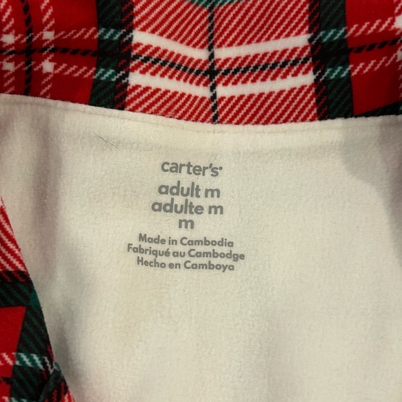 Unisex Casual Red Plaid Pajamas - Picture 3 of 6